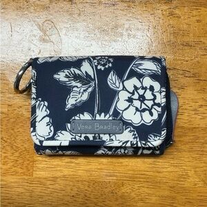 Vera Bradley Black and White Floral Wallet